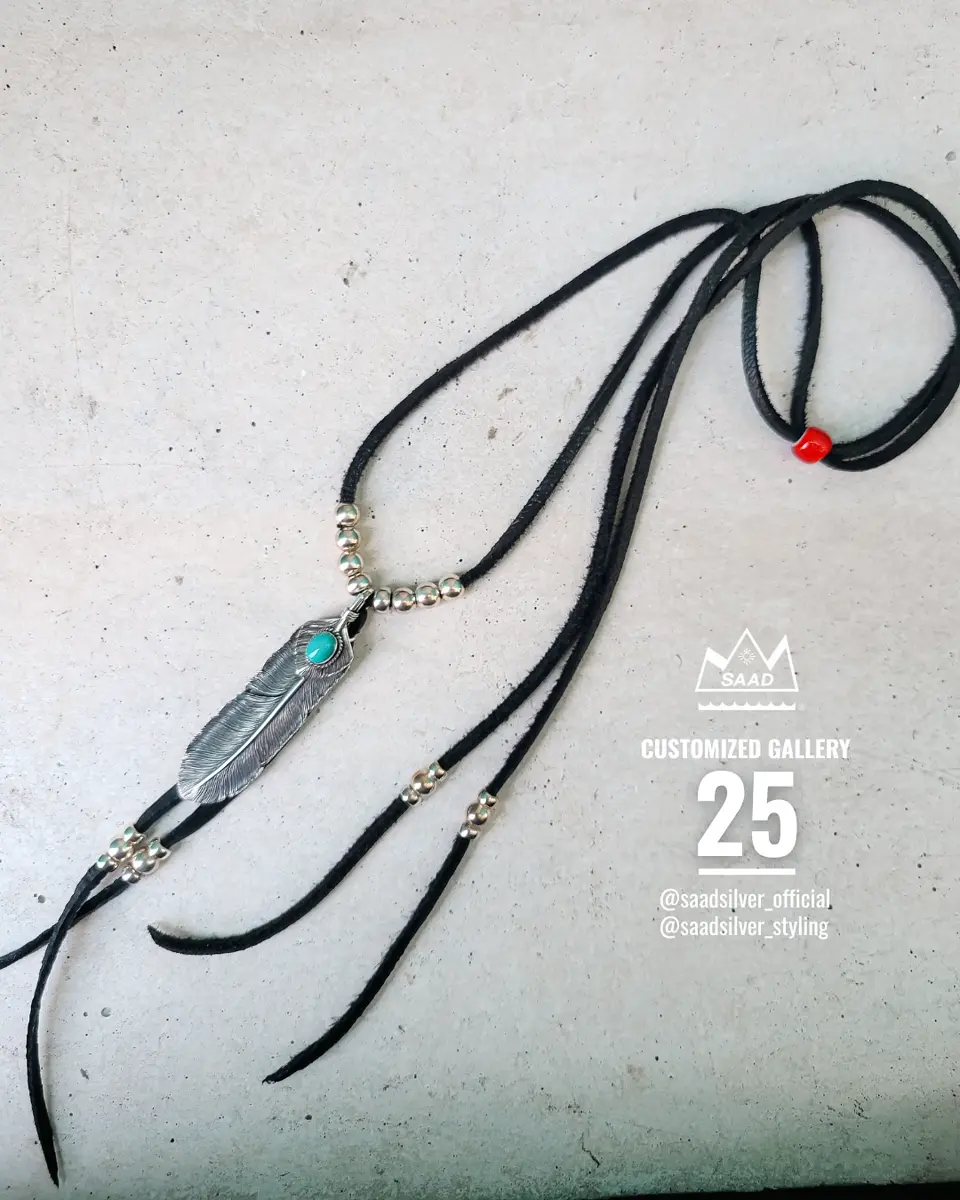 ゴローズ、SAADフェザー天然石ターコイズネックレスセット ゴローズ、SAADフェザー天然石ターコイズネックレスセット