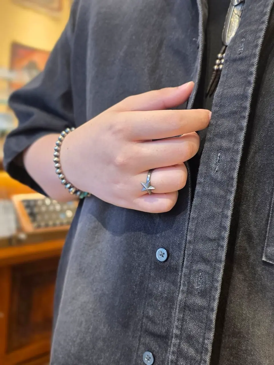 SAAD サード　リバティ リング 925 21号 50セント硬貨モチーフ SAAD サード リバティ リング 925 21号 50セント硬貨モチーフ