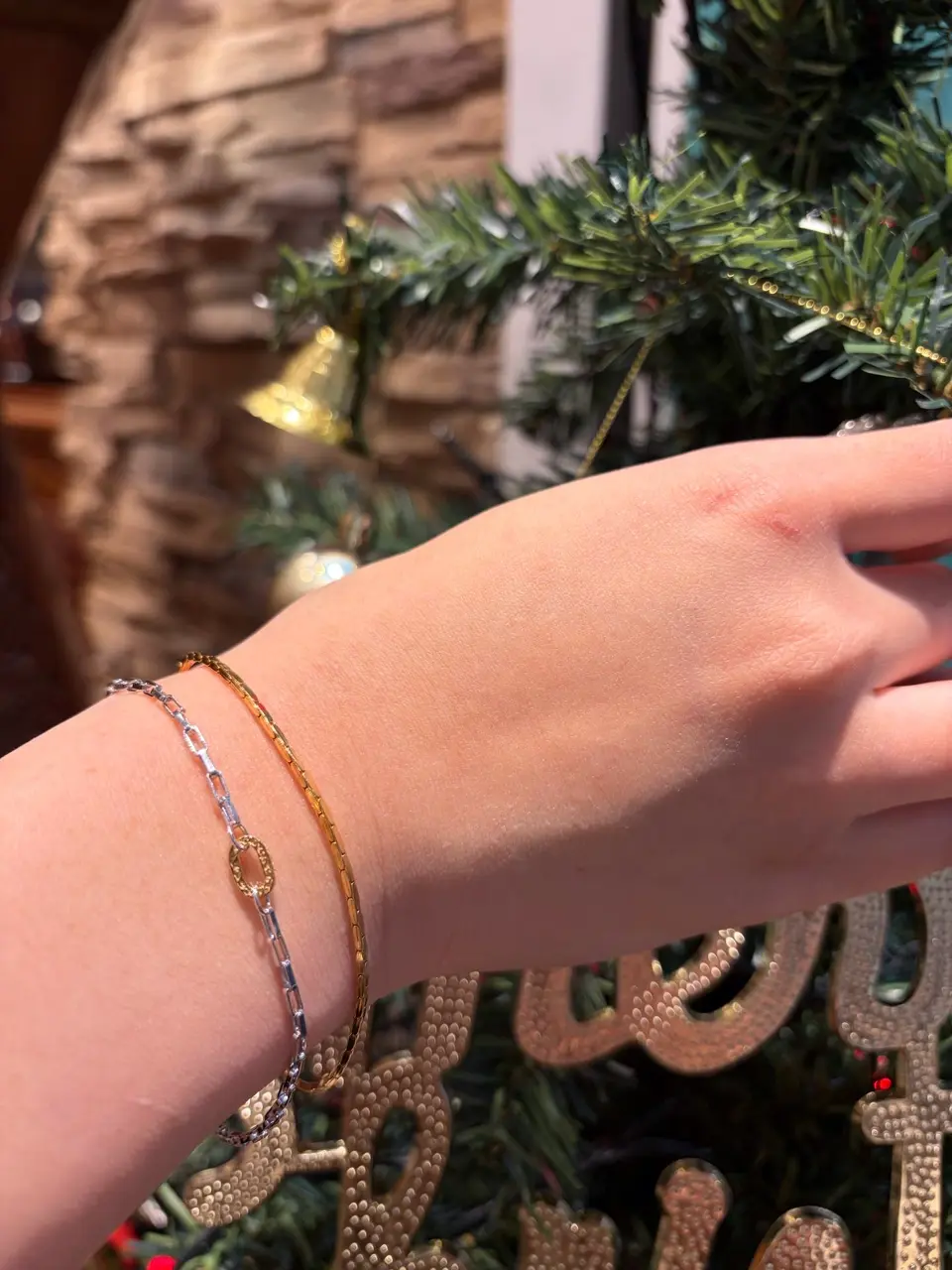 シルバー製装飾ブレスレット ゴールドロゴ付き*6 DX1570931 JEWEL ブレスレット｜シルバー｜ウィメンズ｜DIESEL