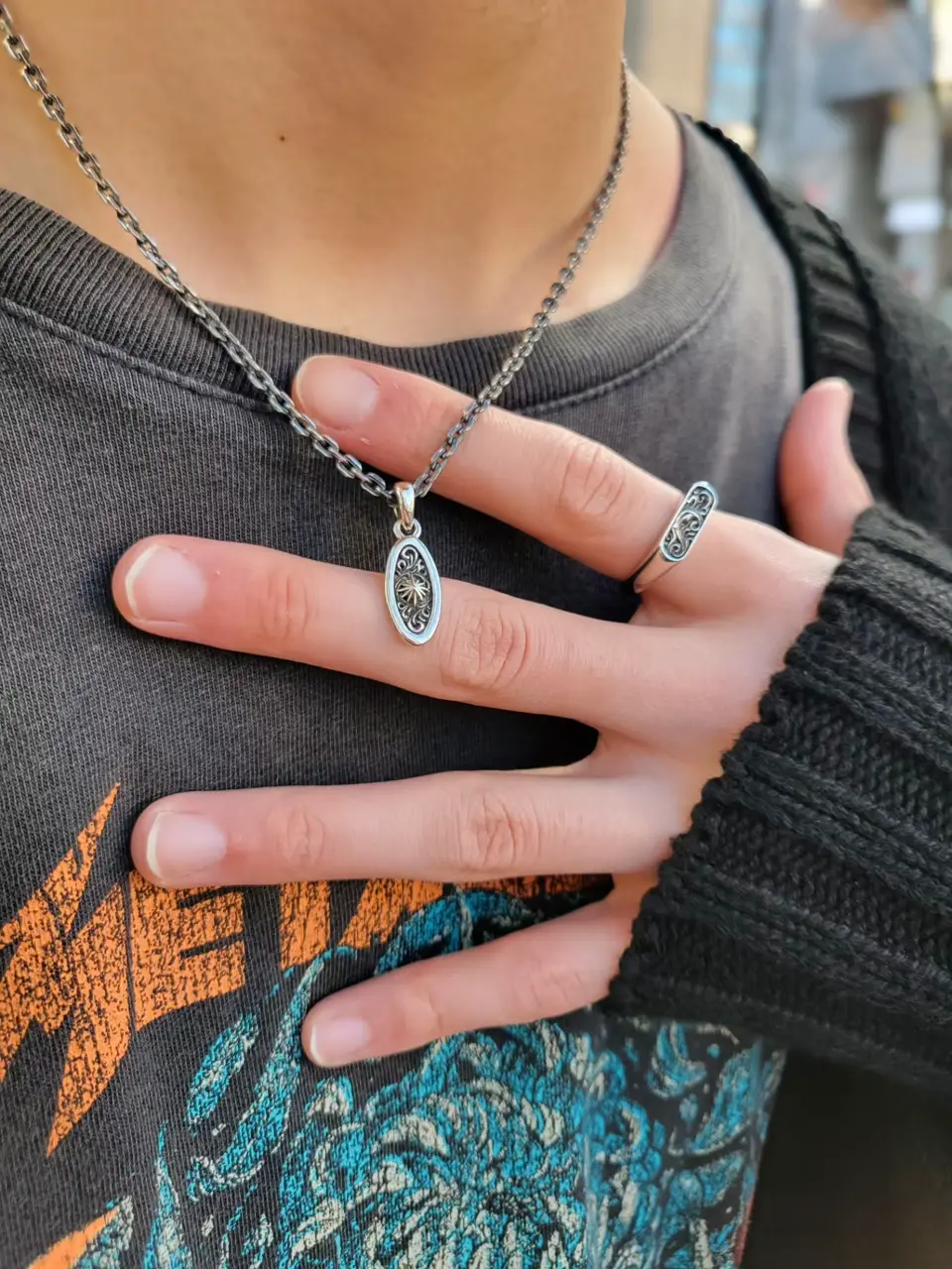 アラベスク サンシンボル シルバー925ペンダントトップ｜全ての