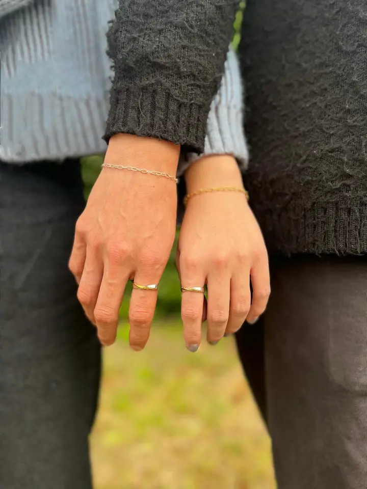 アラベスク シルバー925 K24（24金）ゴールドプレートリング/指輪