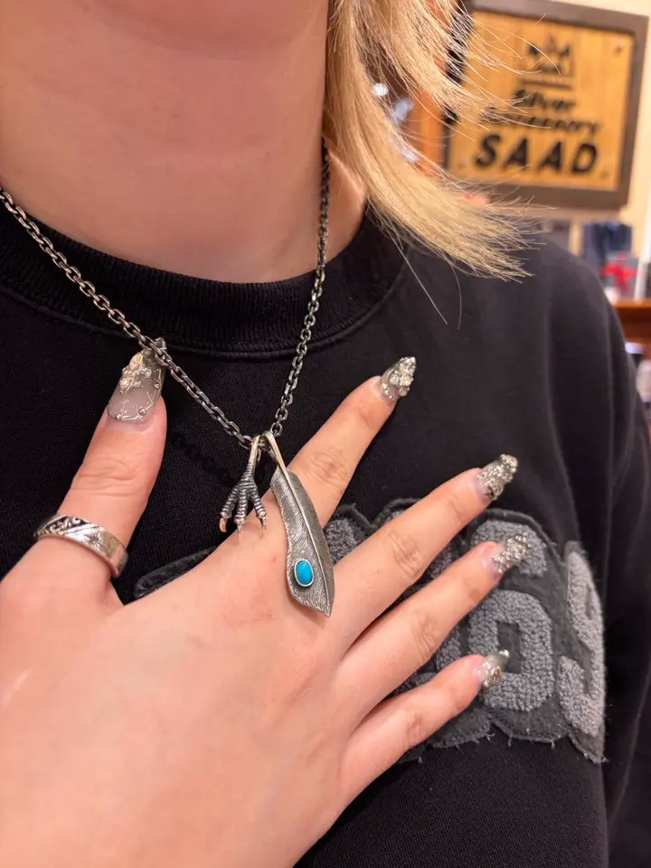 SAADネックレス◎silver925◎シルバーアクセサリー◎チェーンペンダント SAAD サード シルバー925 太陽神 ペンダントトップ チャーム