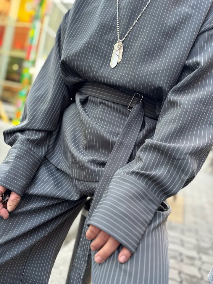 ハート付 フェザー(左向き) シルバー925 ナチュラルシルバー（無垢