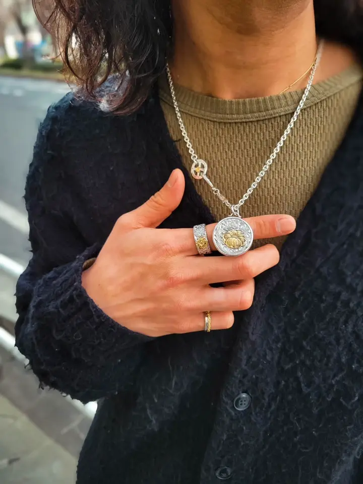 アラベスク シルバー925 K24（24金）ゴールドプレートリング/指輪