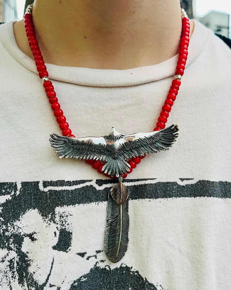 イーグル シルバー925 オキシダイズコーティング（燻し） ペンダント