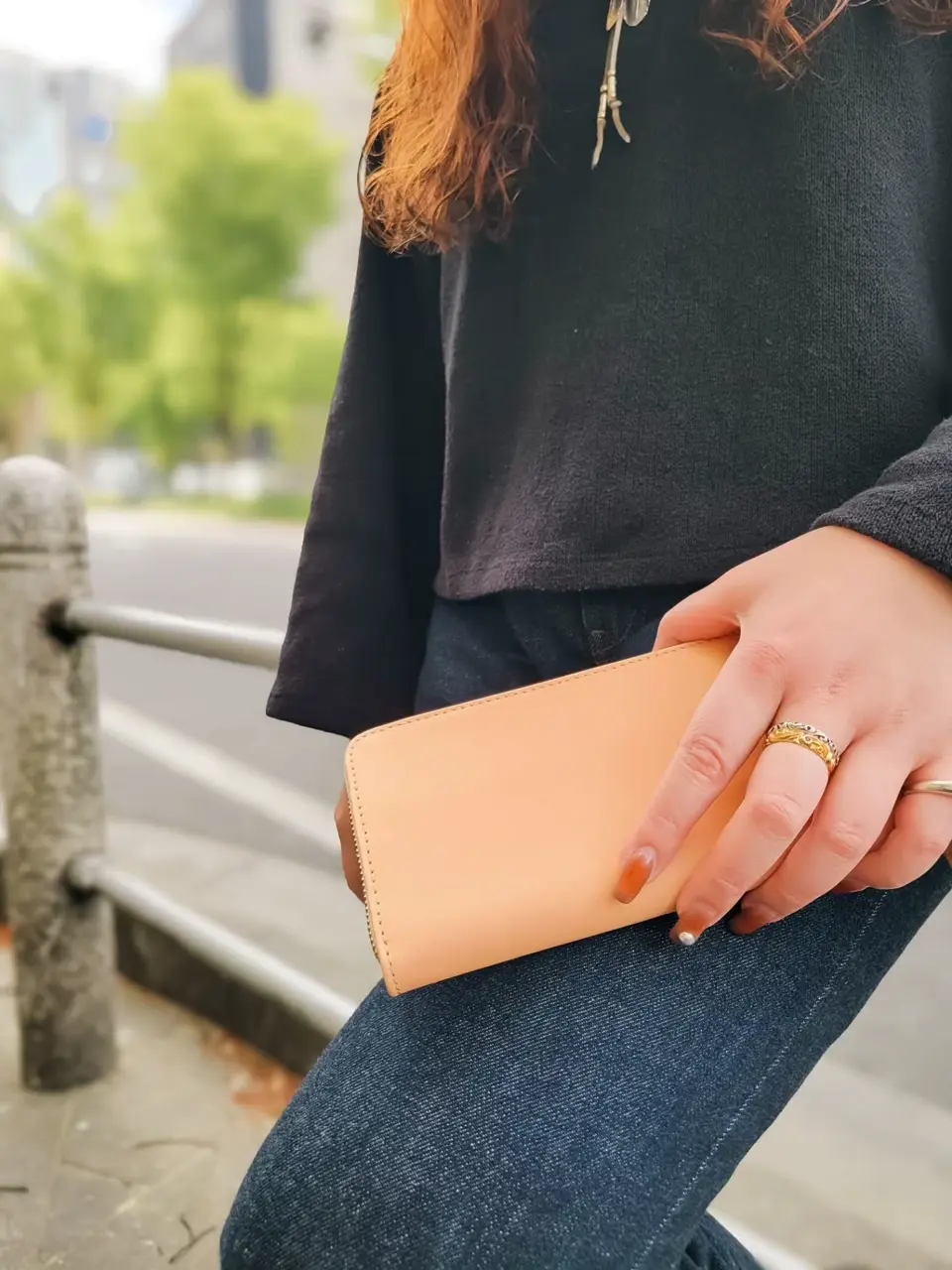 ロングウォレット/革財布 ナチュラル サドルレザー｜全てのレザー