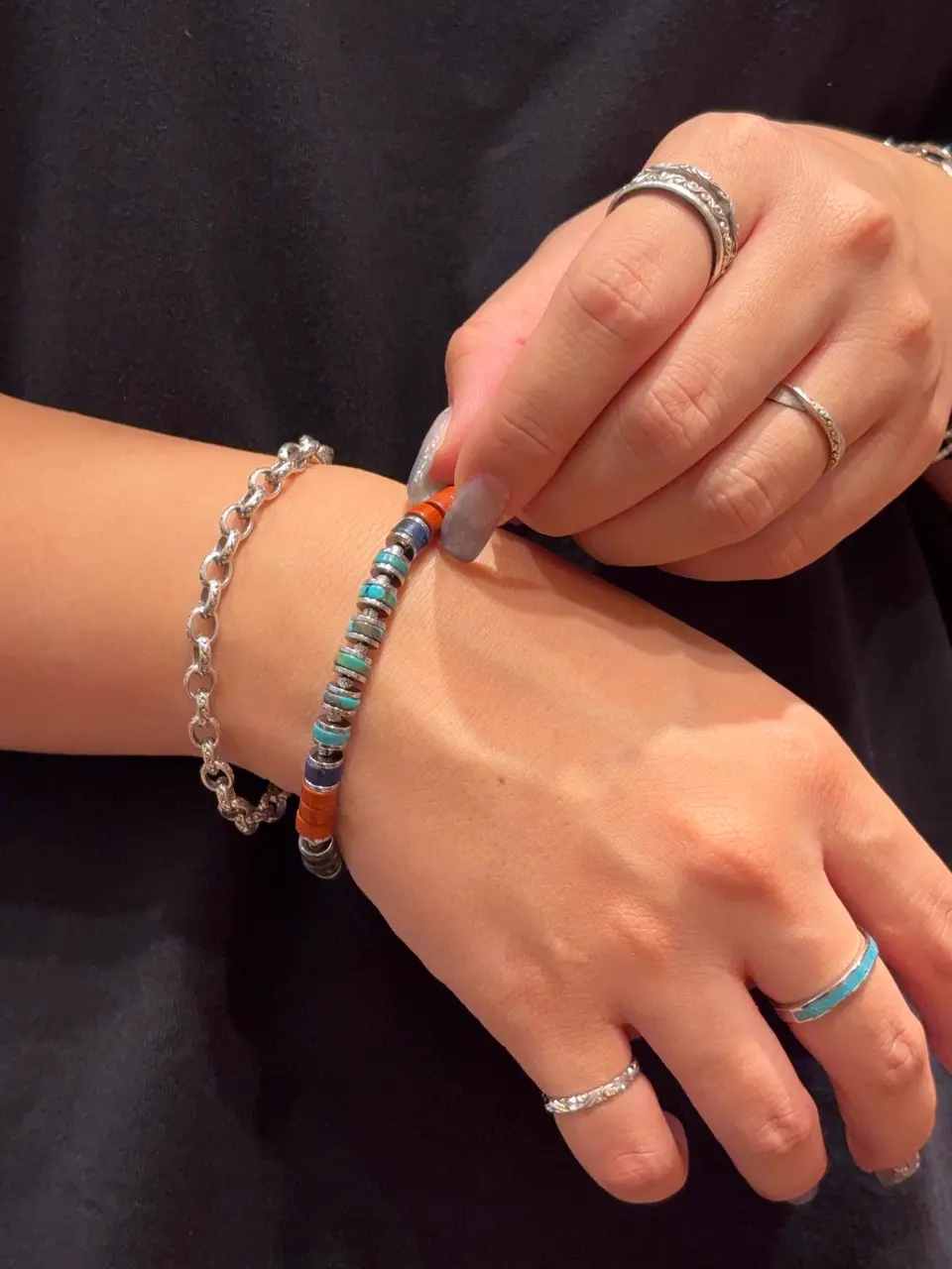 Canyon Sky ヒーシー 天然石 ターコイズ シルバー925 ブレスレット 最