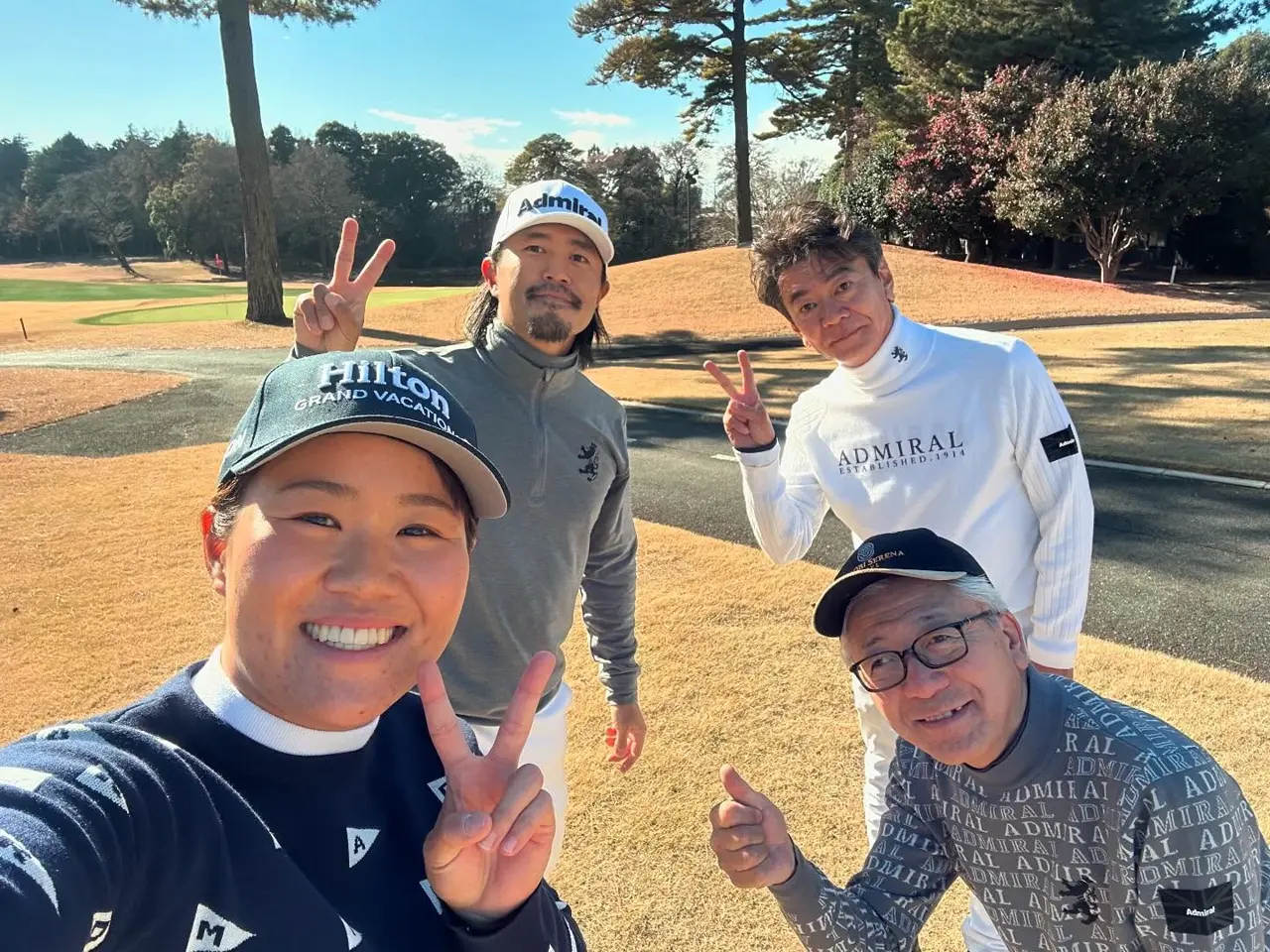 Admiral - アドミラル｜Admiral メンズ フラッグ ジップアップセーター Lサイズ/グ Admiral Golf アドミラルゴルフ メンズ ウェア フラッグ ジップ