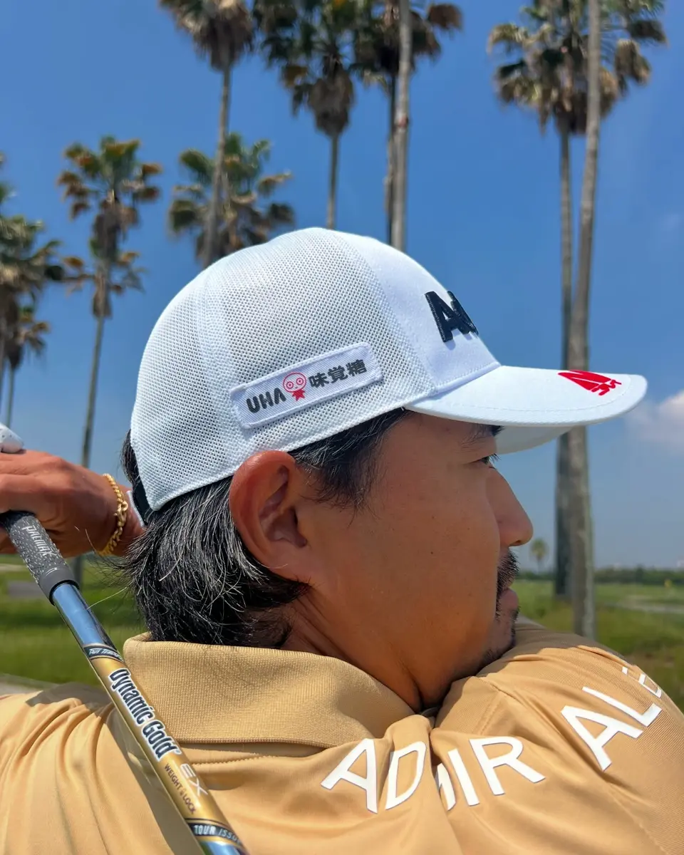 美品 Admiral アドミラル ゴルフ メッシュ 半メッシュ キャップ 帽子 ホワイト Admiral Golf アドミラルゴルフ キャップ メンズ レディース