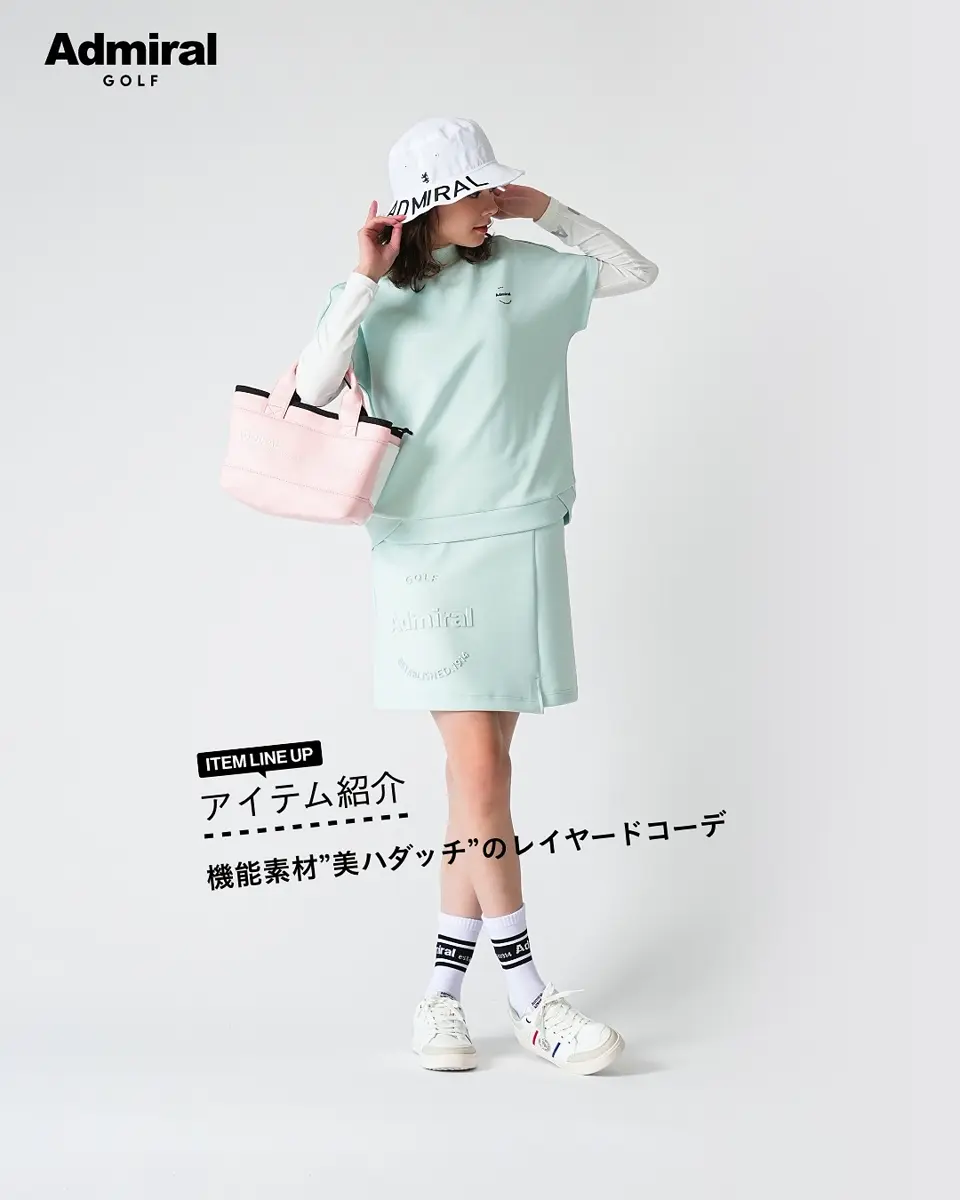 未使用 adidas レディース ゴルフシャツ Lサイズ ダイキンロゴ adidas アディダス モックネックシャツ 半袖 レディース ゴルフ