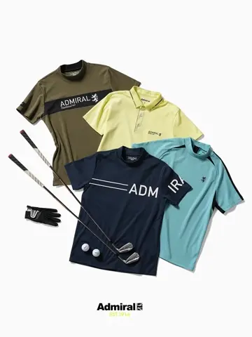 アドミラル　シャツ　М 30％OFF】[アドミラル ゴルフ]メンズ カラタッチ ビッグロゴ