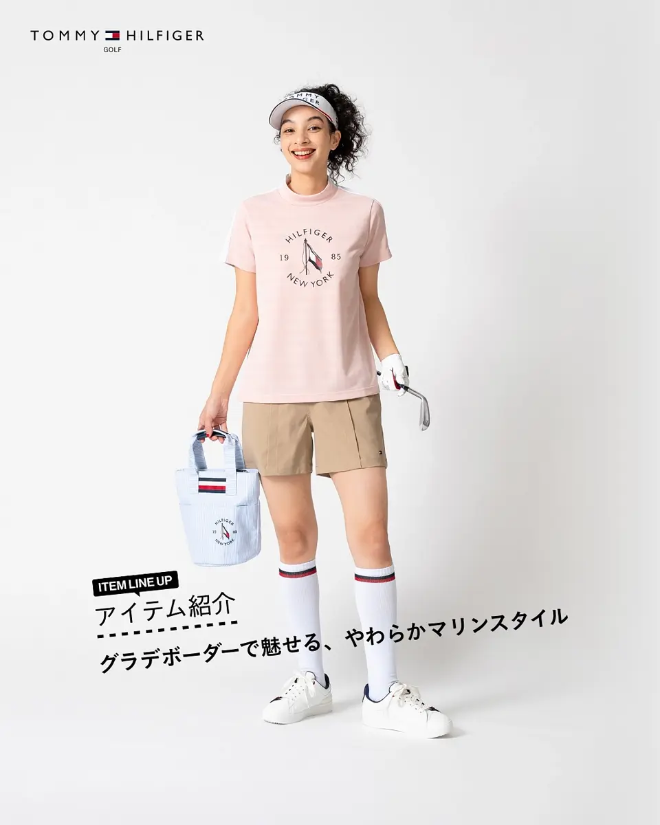 美品トミーヒルフィガーゴルフ　バックプリーツスカート　吉田優利プロ着用モデル クラシックな雰囲気を“今”にアップデート！トミー ヒルフィガー