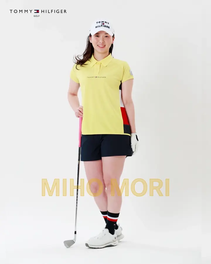トミーヒルフィガー ゴルフウェアホワイト×ネイビー ソックスバイザー付 吉田プロ・森プロ着用】[トミー ヒルフィガー ゴルフ]レディース