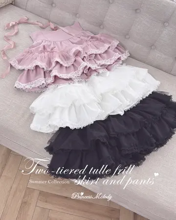 新品タグ付♡プリメロ♡ 2段チュール重ねフリルスカパン - ピンク♡ 000000005851_G9eDQ16.jpg