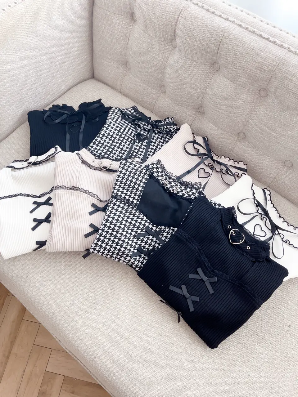 MA*RS】ワントーンハートくり抜きテレコトップス - PNK/PNK size-F