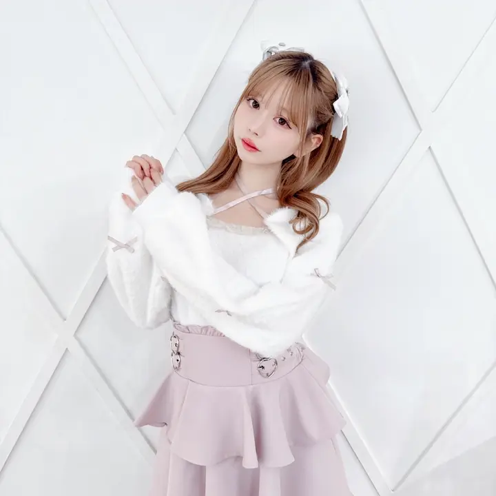 MA*RS】チビリボンケープ風ニット - ホワイト size-F | 地雷系・量産型