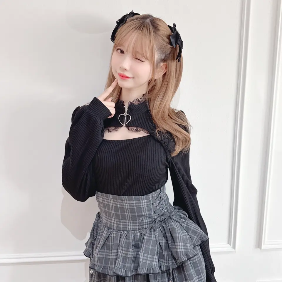 MA*RS】ハートZIPテレコトップス - ホワイト size-F | 地雷系・量産型