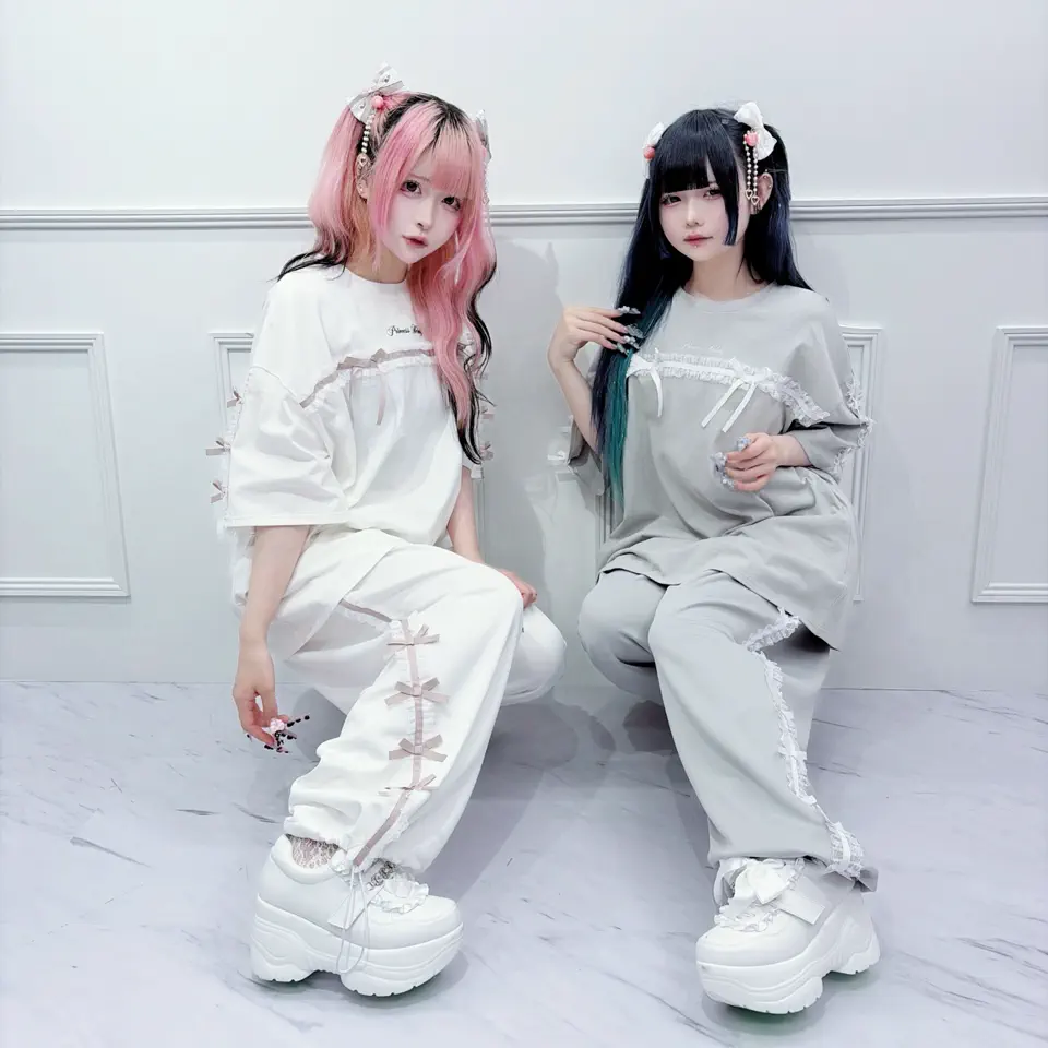 Princess Melody】りぼん×レーステープラインジャージパンツ