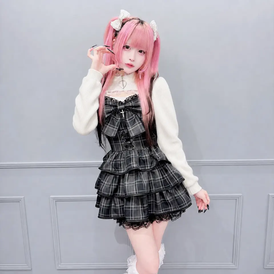 MA*RS】【2点SET】ZIPフリルキャミワンピース - グレー size-F | 地雷