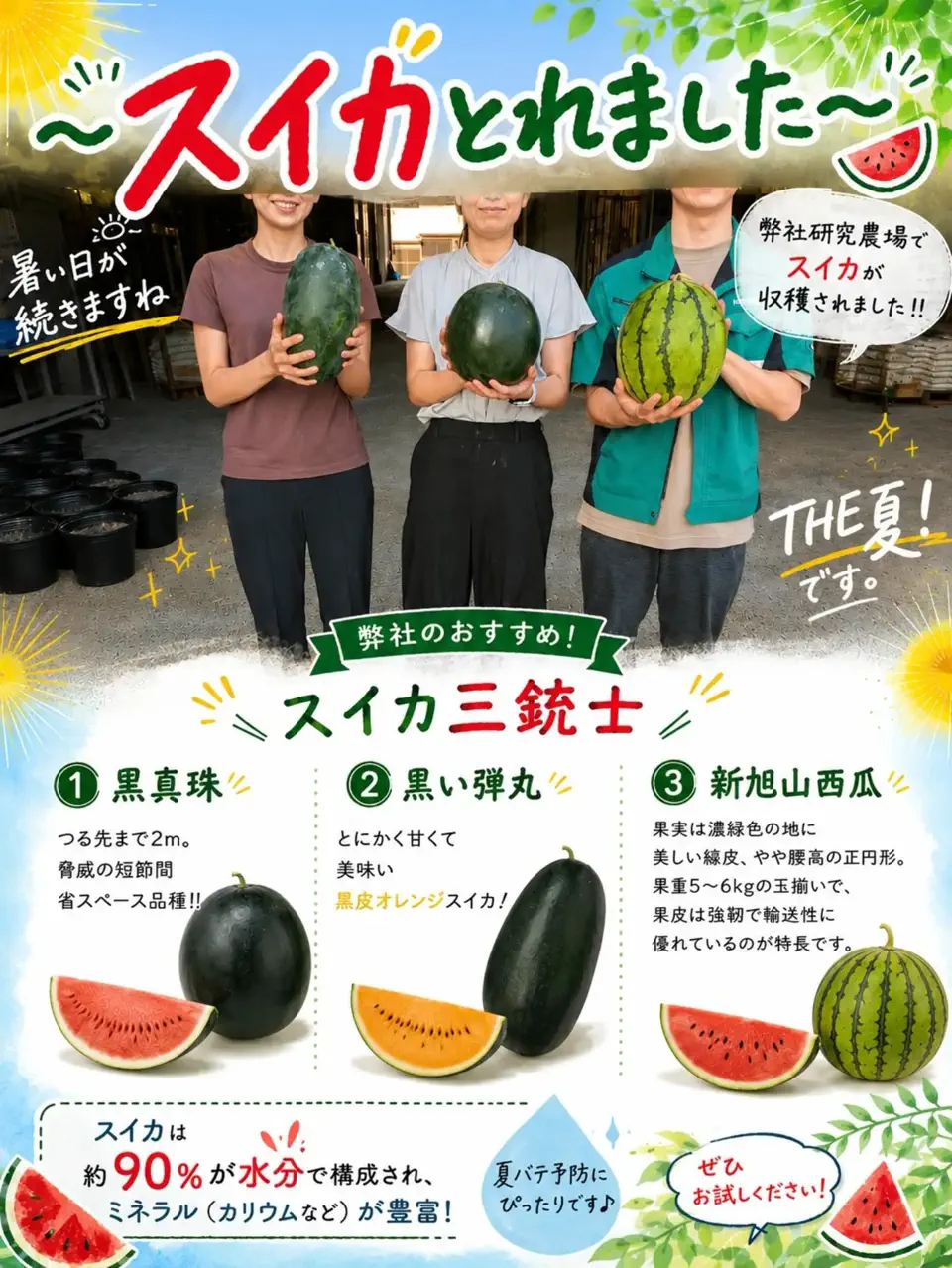 小林種苗 スイカ種子 新旭山西瓜【2027年春種予約商品】 | 小林種苗