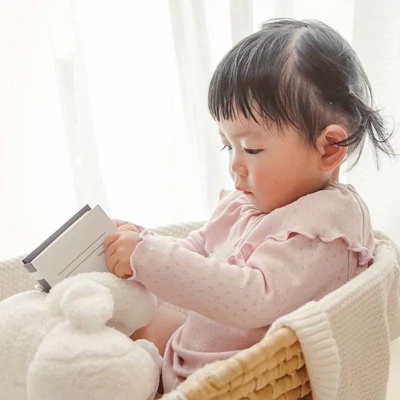 見えても可愛い首後ろゴム長袖ロンパース-日本製ベビー服PUPO（プーポ