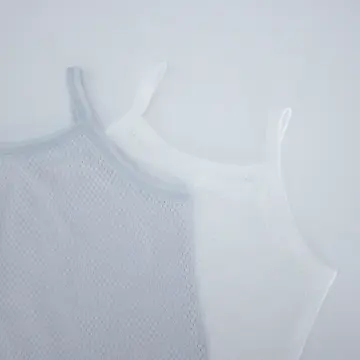 さらさらやわらかメッシュのキャミソールインナーシャツ[綿100