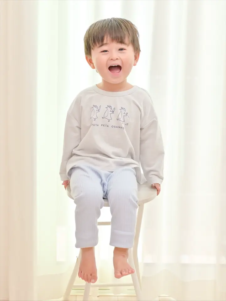おむつをしっかり包み込むふんわりタッチのリブレギンス-日本製 