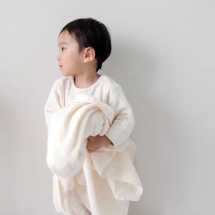 赤ちゃんのための正方形バスタオル[90×90cm][日本製]- ベビー服・出産