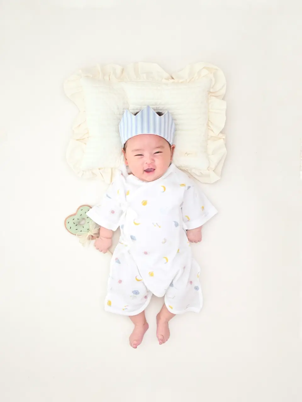 新品未使用　希少!ビキューナ　ニット肌着　上下セット スターターセット[オリジナルBOX付き](出産準備特別セット)【春夏用