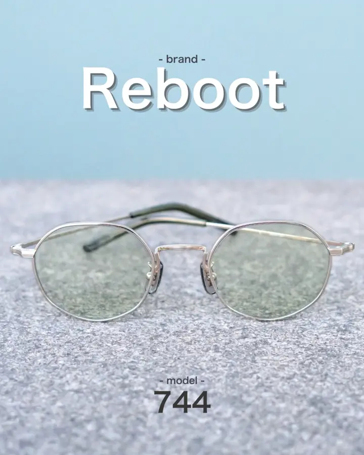 パリミキ Reboot 212 グレー46 （交換クリアレンズ付） Reboot 全商品