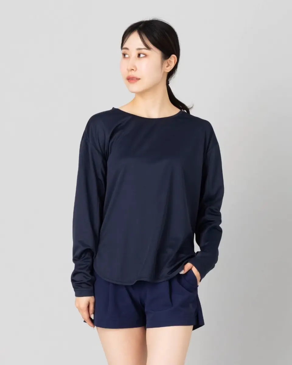 インフィット UVカットクルーネックロングスリーブT INFIT | スポーツ