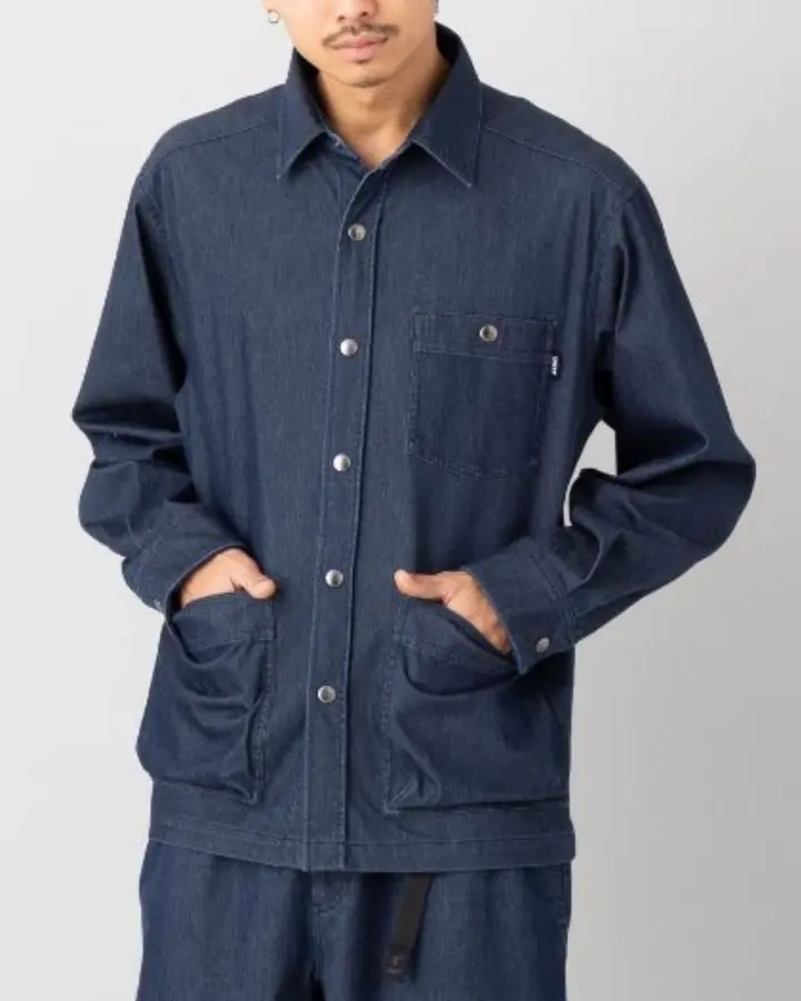 インフィット のびのび！ ストレッチデニムジャケット メンズ INFIT