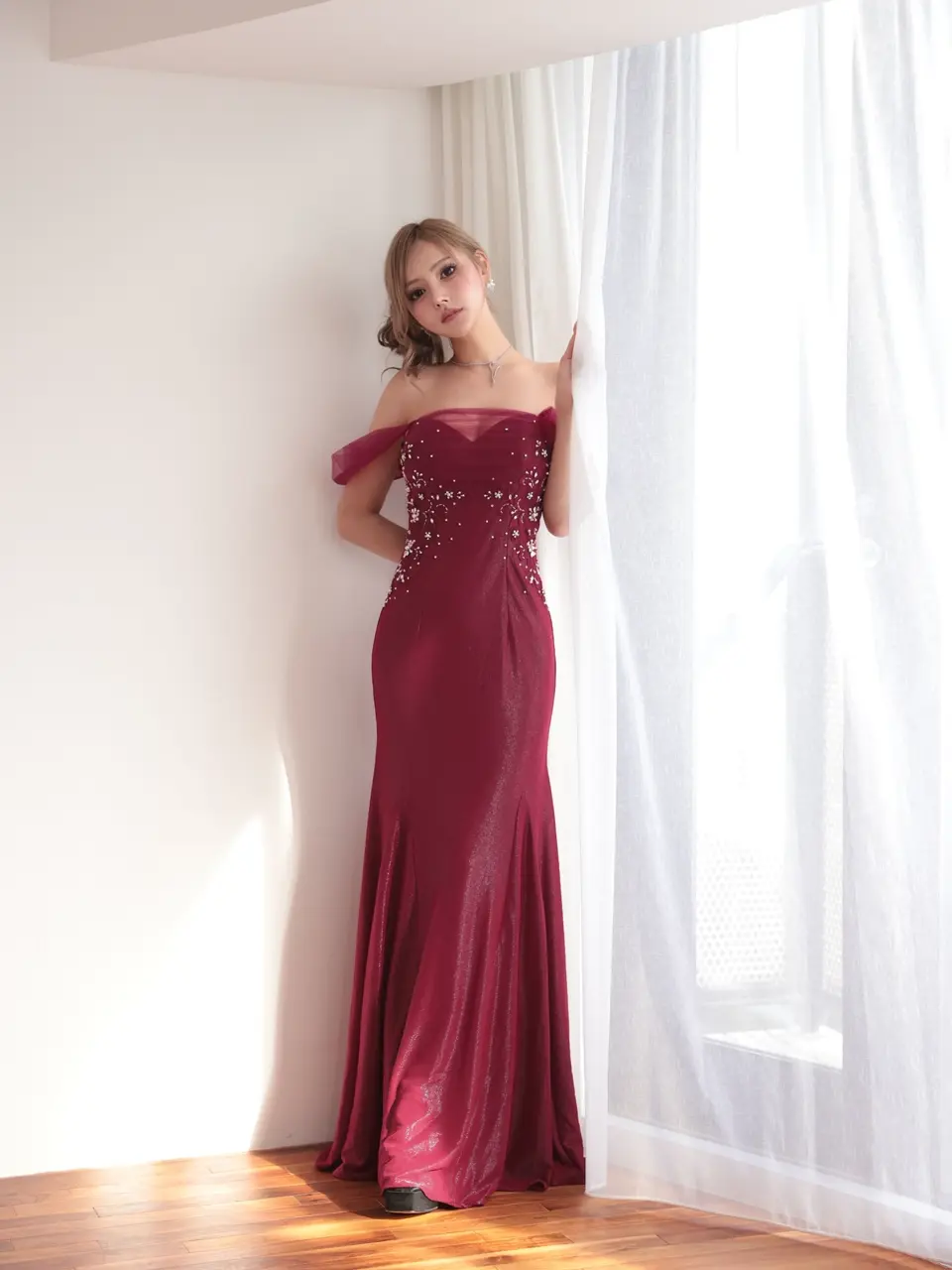 angel Rの高級レッドドレス❤️ キャバ嬢ドレス ANGEL R 赤 Sサイズ 高級