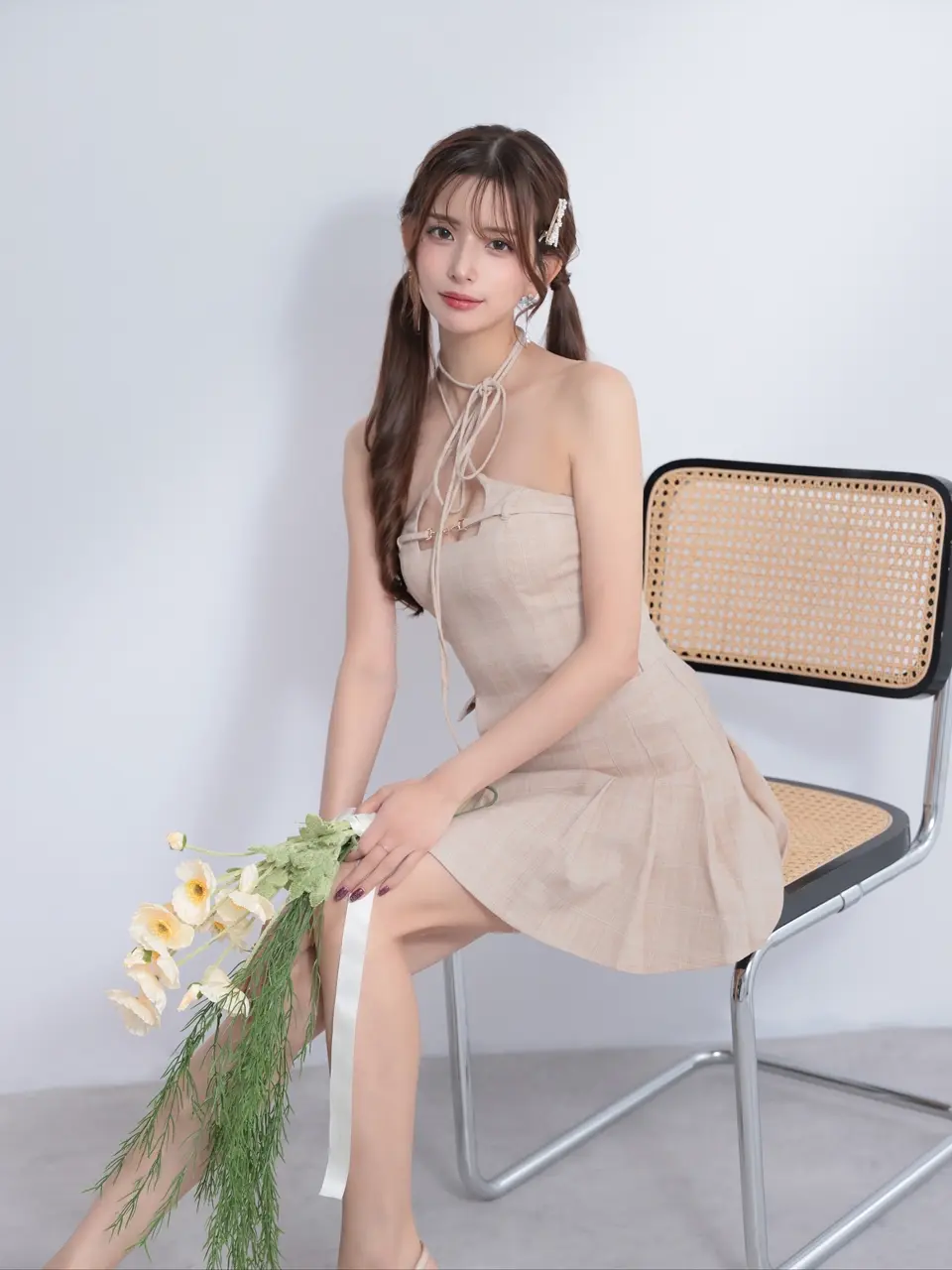 ベージュドレス 高級キャバドレス通販サイト Angel R エンジェルアール キャバクラ