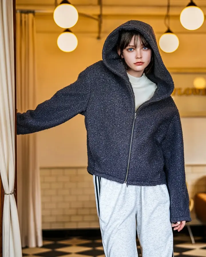 ブークレーフーディージャケット｜abahouse mavie / アバハウス マヴィ