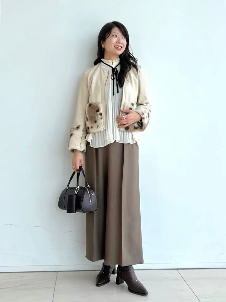 新品★定価33,000円　FENNEL バイカラーボクシーワンピース　日本製 FENNEL｜YAMADAYA STORE