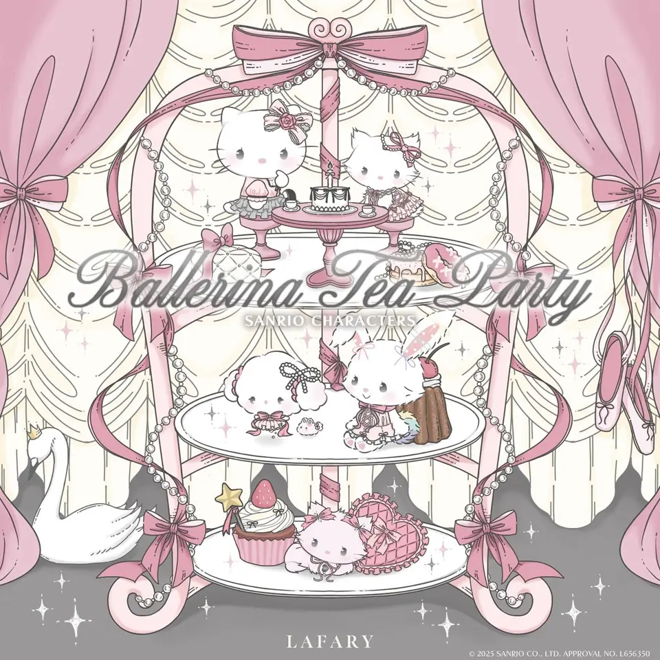 LAFARYオリジナル》バレリーナティーパーティー♡ステッカー