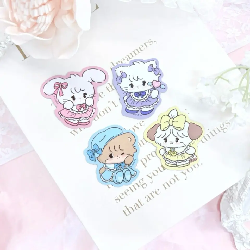 オランダ♡　人物ステッカー　おまとめ Amazon | 【ラス1】狐お面花魁ガール 桜 京都店限定ステッカー B