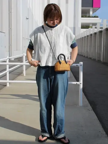 SZ×JCrew ディスコパンツ 新品未使用XS 24MMSPA01]THE SHINZONE(ザ シンゾーン) TOOL DENIM PANTS