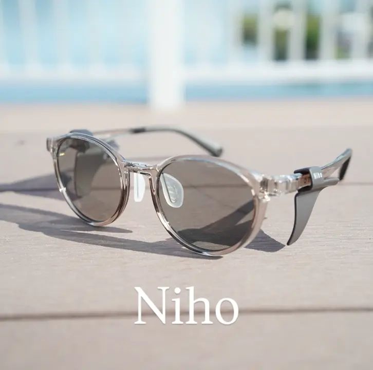 NSH サングラス　美品 NSH(エヌエスエイチ) All Eyez on meサングラス ブラック×グレー