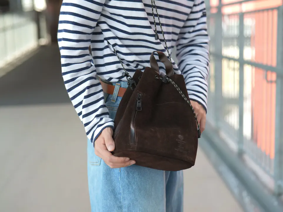 AS2OV(アッソブ) WATER PROOF SUEDE DRAWSTRING BAG / 巾着バッグ