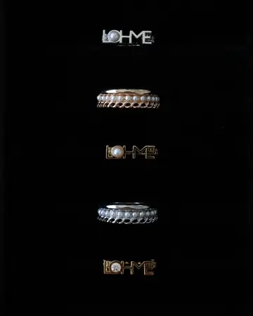 パールチェーンリング | GD/SV - LOHME ONLINE STORE