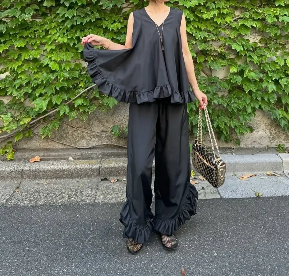 SIIILON フリルパンツ フレアフリルパンツ Pierre｜Cygne(シーニュ) 公式サイト