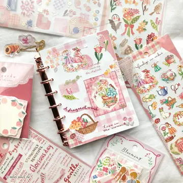 プリンページ Bine A6クリアバインダー 57987 pink gold | マインドウェイブ