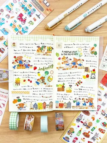 ワクワクワーカーズステッカー ベジタブルストア | マインドウェイブ