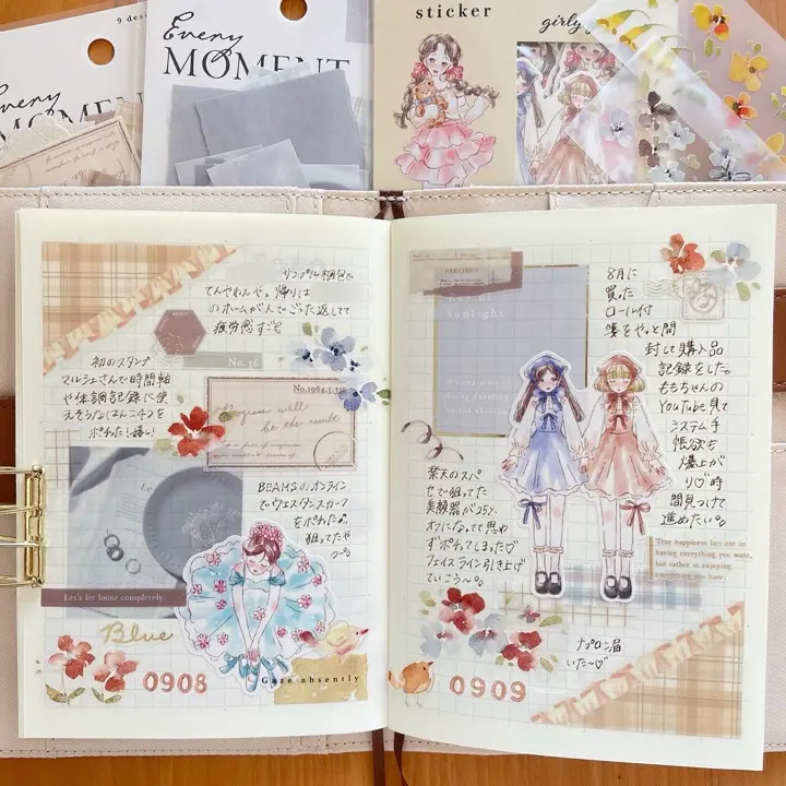 エブリモーメントステッカー フレーク 81651 blue | マインドウェイブ