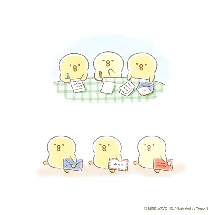 ぴよこ豆 レターセット 58035 お手紙書くよ | マインドウェイブ