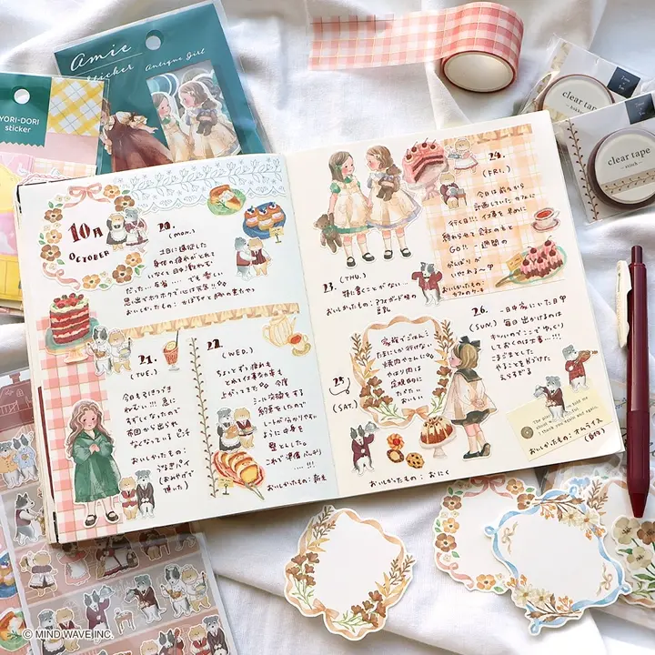 アミ ステッカー 81137 antique girl | マインドウェイブオンラインストア