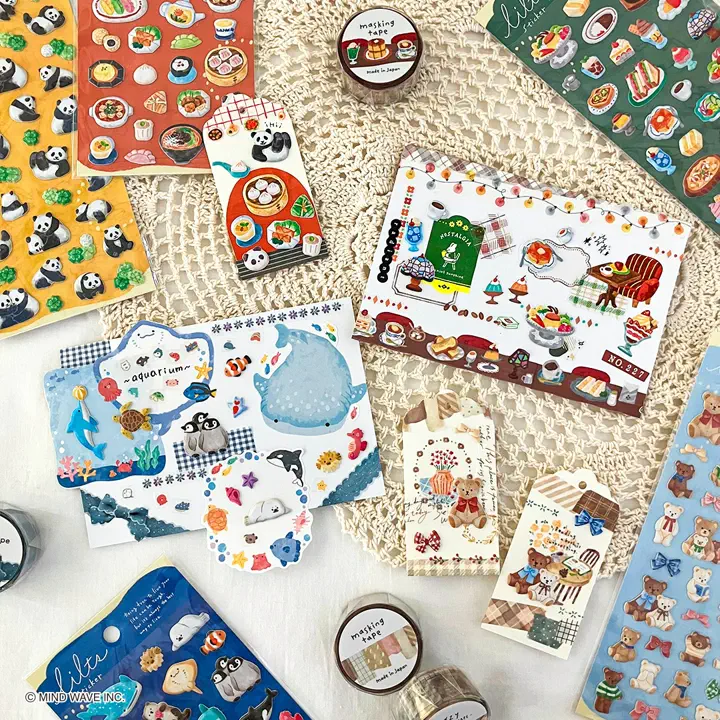 フチなしマスキングテープ ダイカット 95442 コラージュ | マインド