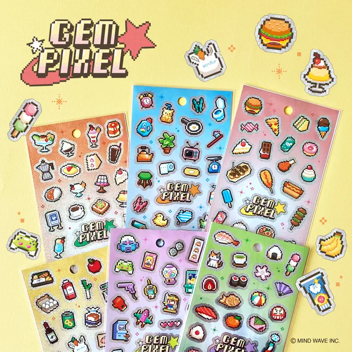 ジェムピクセルステッカー ゲームセンター | マインドウェイブ